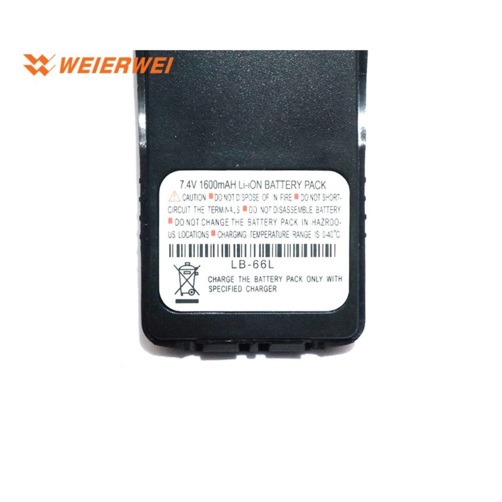 BATTERY HANDY TALKY WEIERWEI VEV V8 V-8 BATERAI 1600MAH NEW