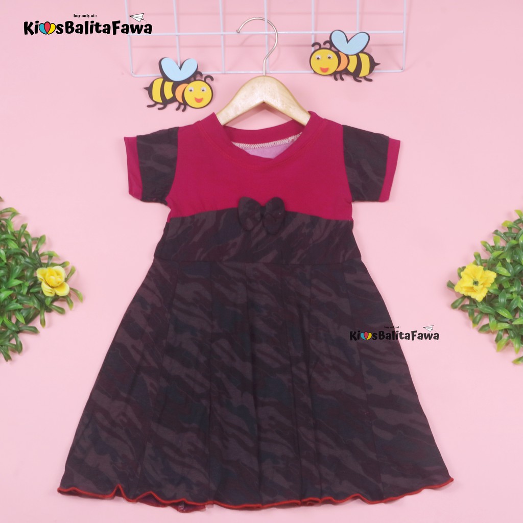 Dress Baby Kelly 6-18 Bulan / Dres Pesta Baju Bayi Perempuan Harian Gaun Anak Import Murah Grosir