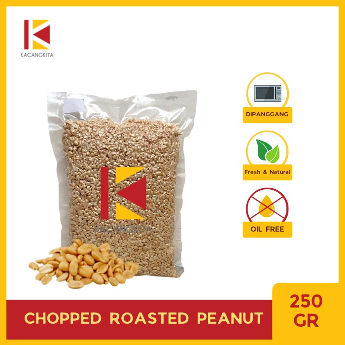 

Chopped Roasted Peanut - Kacang Tanah Cincang - 250gr