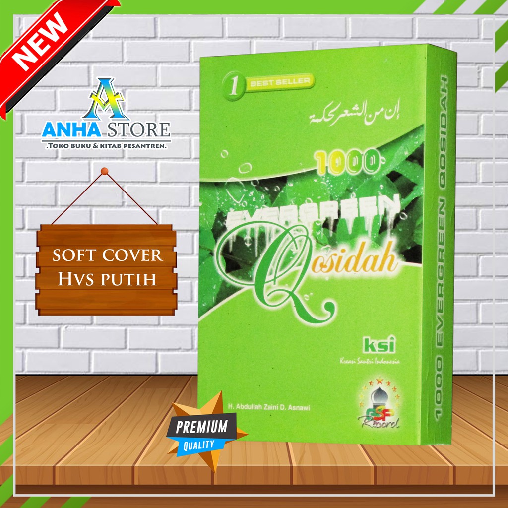 EVERGREEN 1000 Qosidah - Buku Kumpulan Shalawat Nabi & Qasidah - Sholawat Banjari. Maulid Diba. Mana