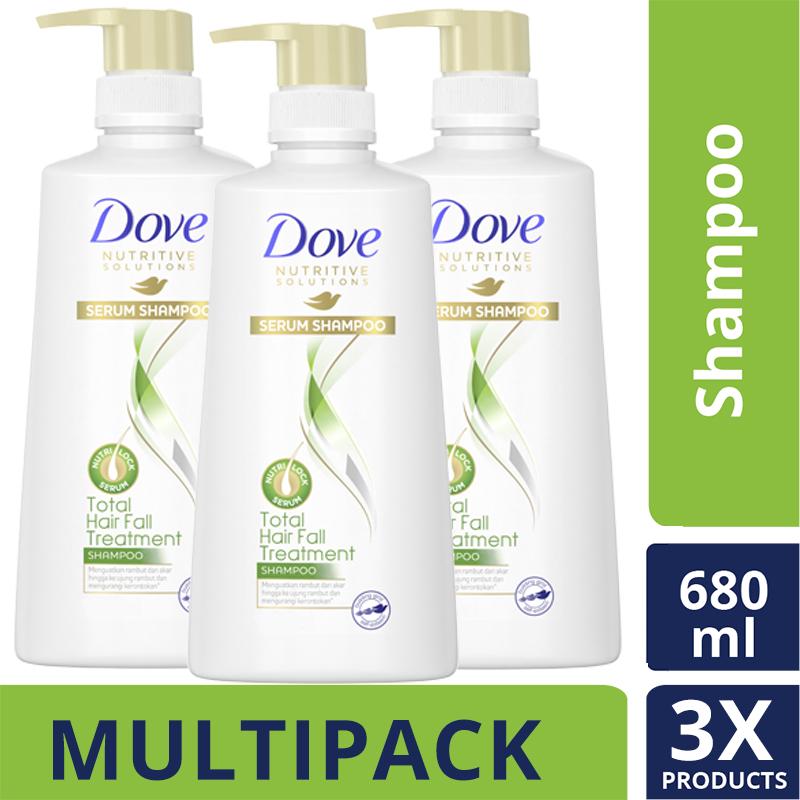 Jual Dove Shampoo Perawatan Rambut Rontok Berkurang 99 Dengan Nutri Serum Dan Dynazinc 680ml X3 5983