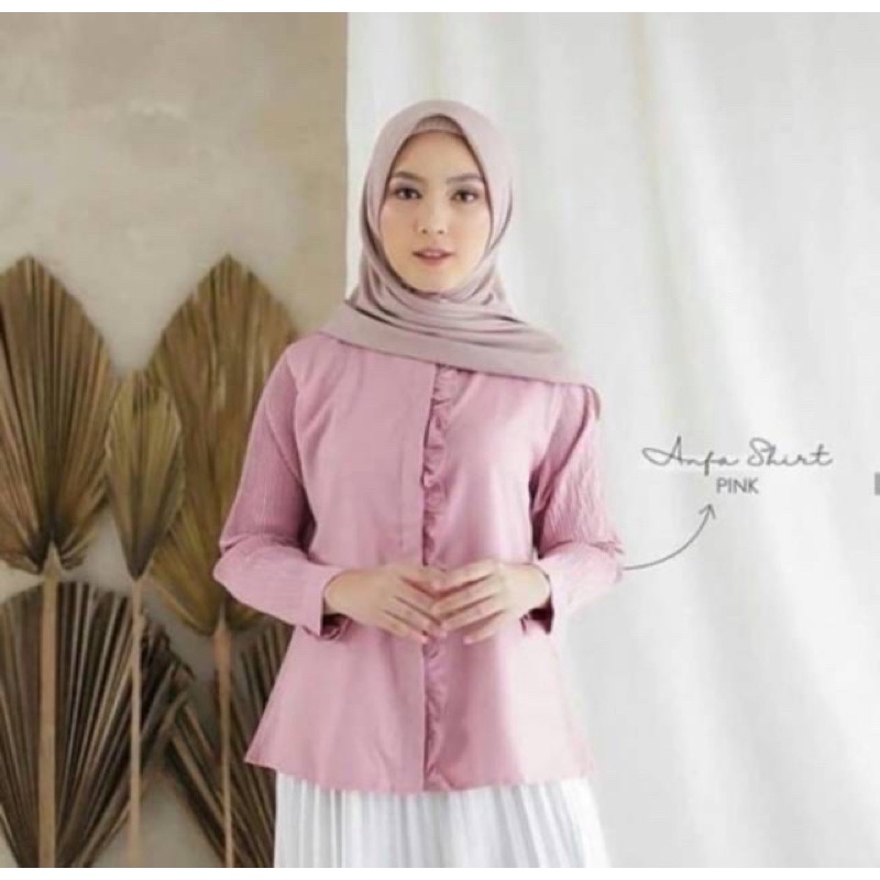 ANFA BLOUSE PLISKET LENGAN