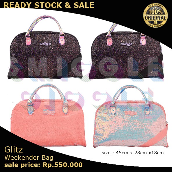 (ORI) smiggle glitz weekender bag