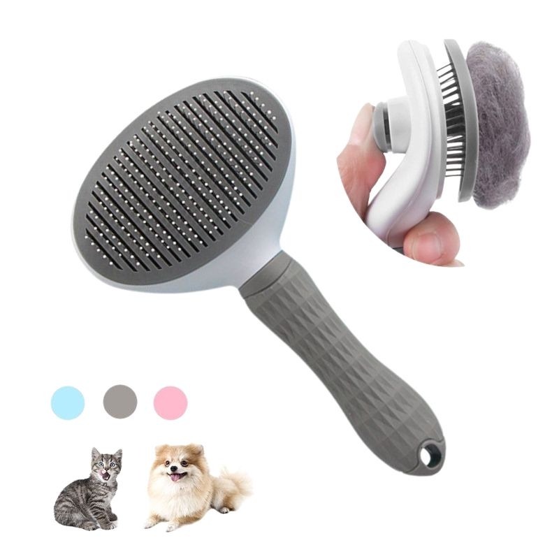 Sisir Grooming Rambut Binatang kucing dan anjing Peliharaan Hair Removal Comb Pet Grooming Tool