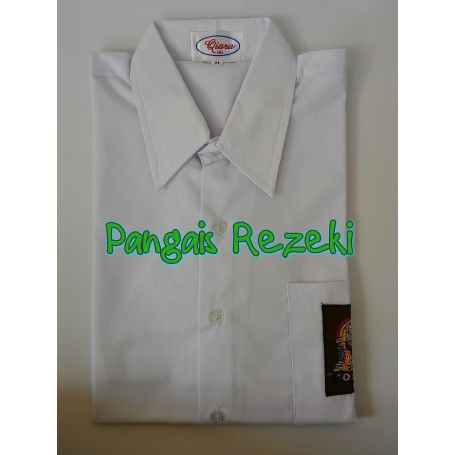 terbaru Kemeja SMA tangan pendek size M / Seragam Sekolah / Atasan bergaya