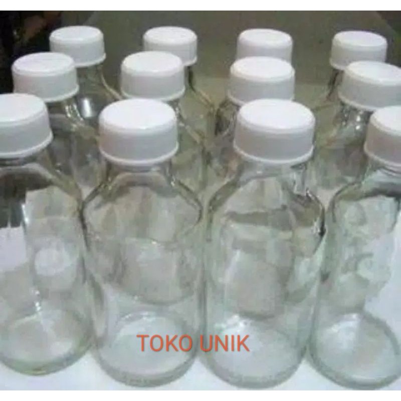 

paket 8 pcs Botol Kaca 150ml free bubble warp dan kardus