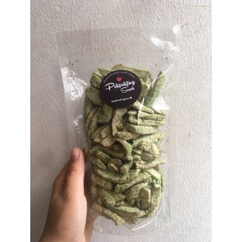Basreng Pedas Daun Jeruk / Cemilan enak / Snack murah-Basreng Rumputlaut