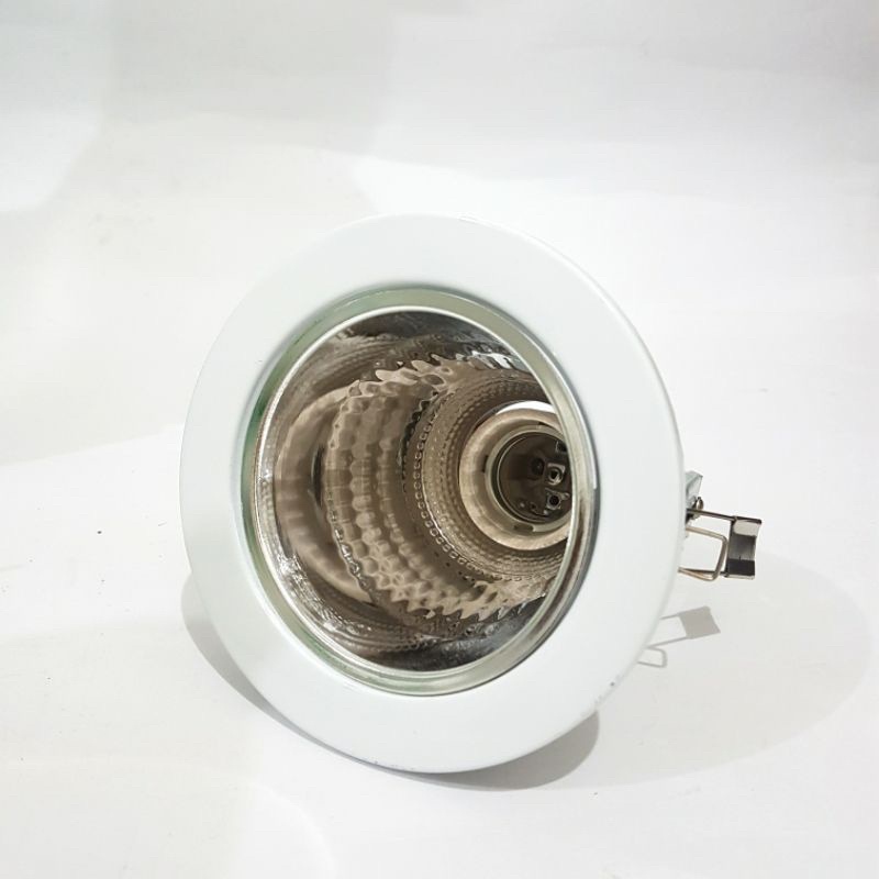 Downlight 3.5 inchi Putih Silver / Tempat Lampu Tanam 3.5&quot; inchi