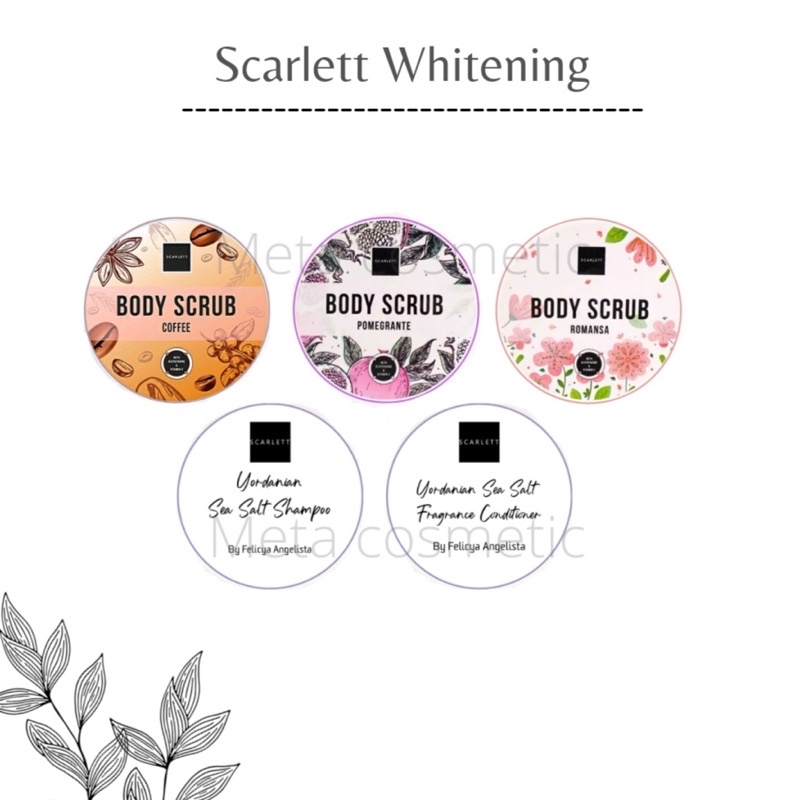 

[MINIMAL 5 PCS] Stiker Scarlett Whitening Lingkaran | Stiker Lulur