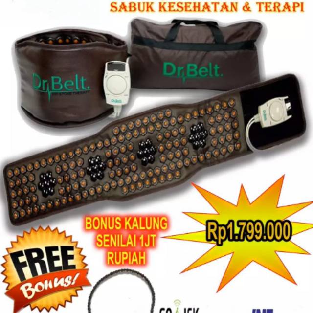 DR BELT Ikat Pinggang Kesehatan Sabuk Terapi Punggung Free Kalung Kesehatan