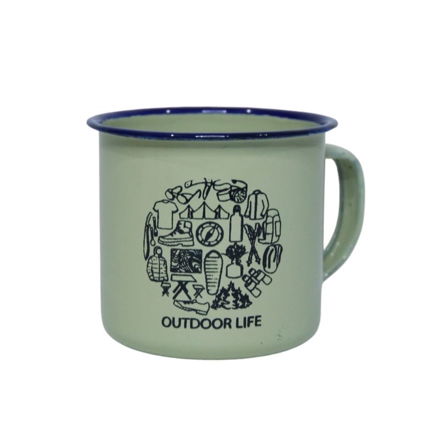 MUG GUNUNG, PENDAKIAN, MERAPI MOUNTAIN ENAMEL MUG ALM01