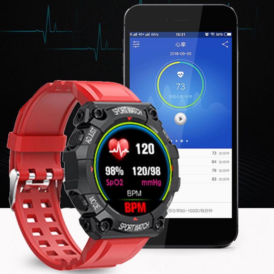 Smartwatch Pria Wanita FD68 Jamtangan Pria Digital astronaut Watch Face Bluetooth Heart Rate