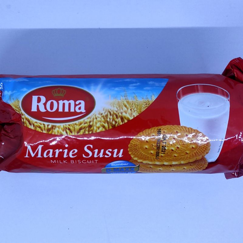 

Roma Marie Susu Bulat Roll 115gr/ Biskuit Marie Susu Bulat Roll 115gr