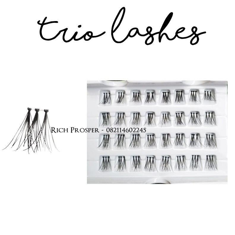 Trio Lashes - Natural Japan Eyelash Fairy Extension Lashes Makeup Tools  THAILAND KOREAN MAKEUP LOOK - BULU MATA PALSU Professional Spike Lashes