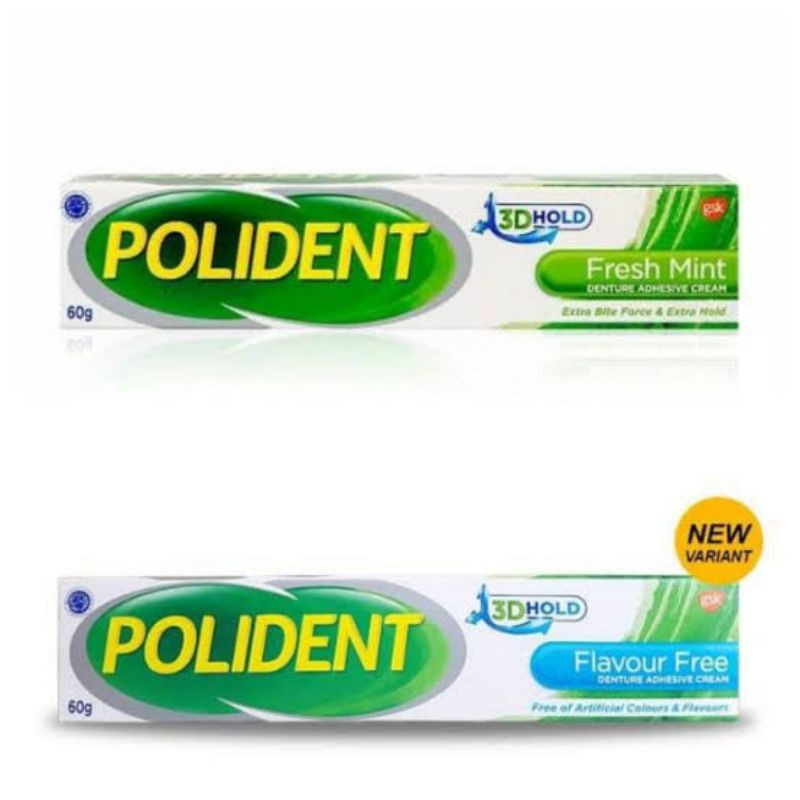 Polident Denture Adhesive//Lem Gigi Palsu'60g/20g