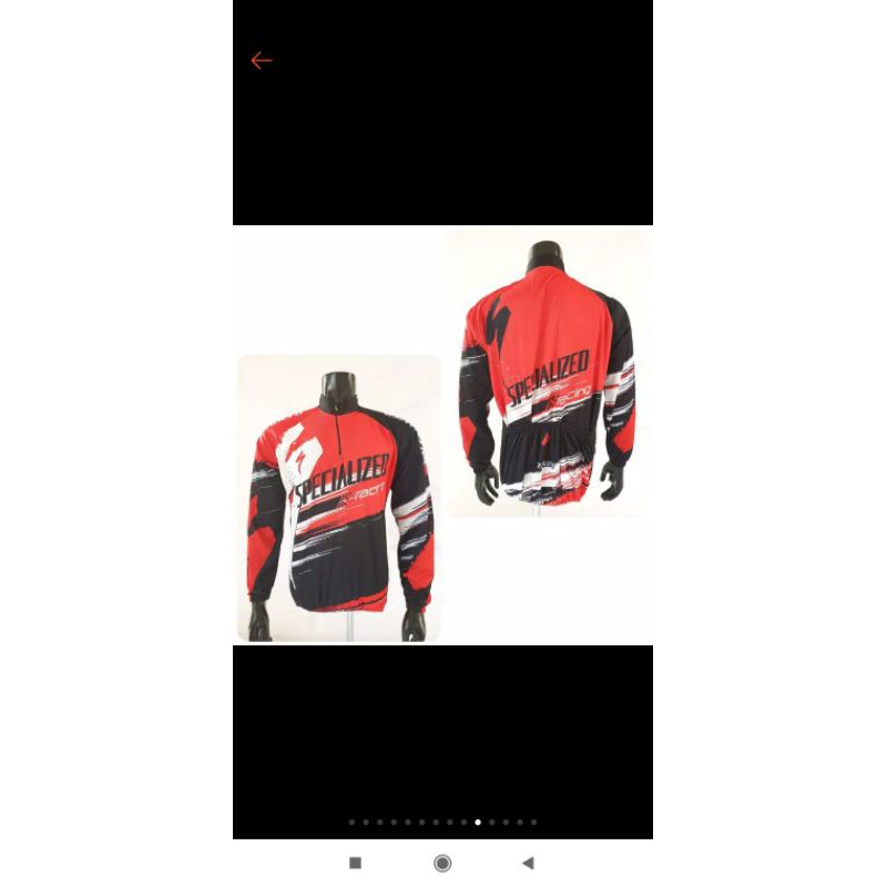 Jersey sepeda MTB kaos lengan panjang