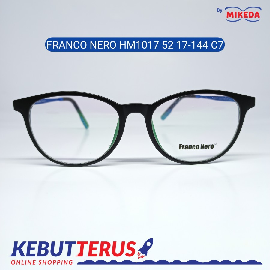 Mikeda - Frame Kacamata Franco Nero Hm1017 C7 + Lensa ( Minus / Cylinder )