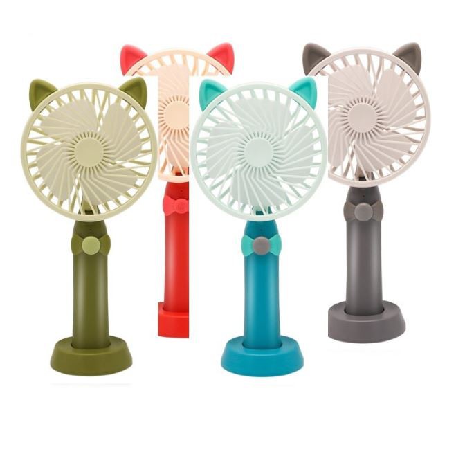 Kipas angin mini Motif - KIPAS KUCING -  Portable fan Kipas angin mini lucu usb recharger