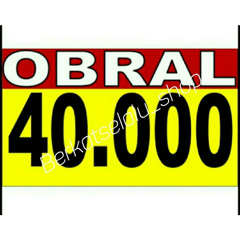 

karton harga nominal angka 40000 empat puluh ribu
