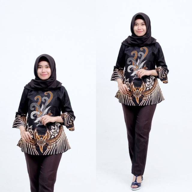  Atasan  Batik  Kantoran S M L XL XXL Shopee  Indonesia