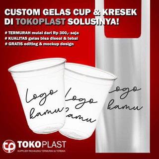 CUP SABLON CUP PRINTING OVAL 8GRAM PLASTIK CUP GELAS CUP 