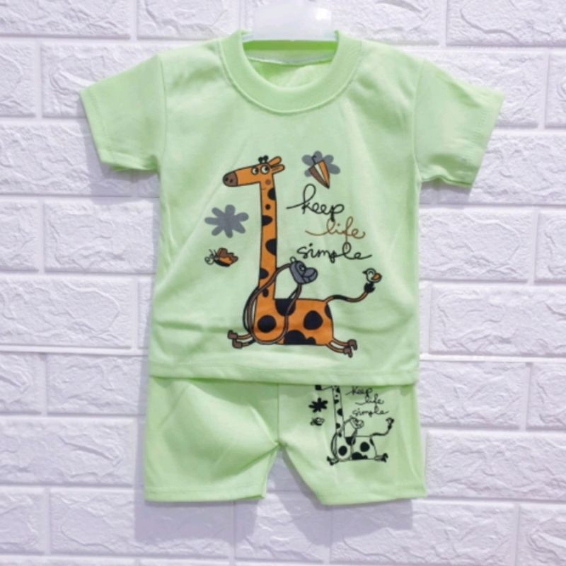 SETELAN BAJU ANAK COWOK BAYI/BABY KEEP LIFE USIA 0-12 BULAN MURAH, LEMBUT, PREMIUM