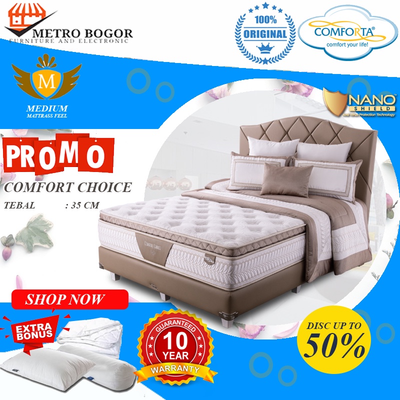 Kasur Comforta Springbed Comfort Choice (Full Set) 180x200 Murah
