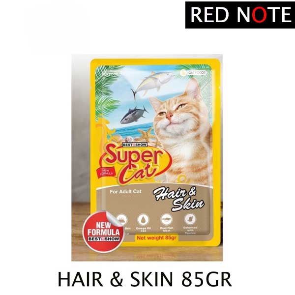 SUPER CAT Pouch Adult Hair n Skin 85gr