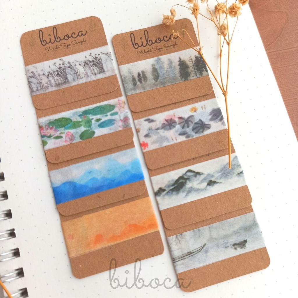 

Washi Tape Sample Selotip Bujo Journal Decorative Scrapbooking Sticker Kertas Deco boca19-35