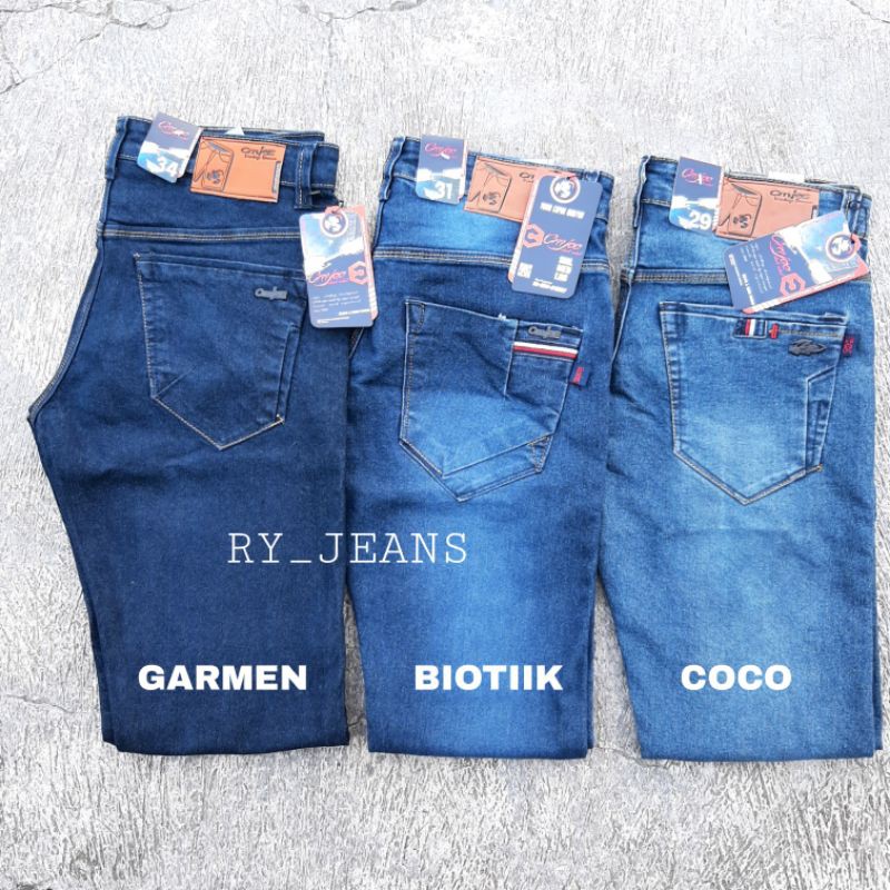Celana jeans pria celana panjang pria pensil jeans cmje