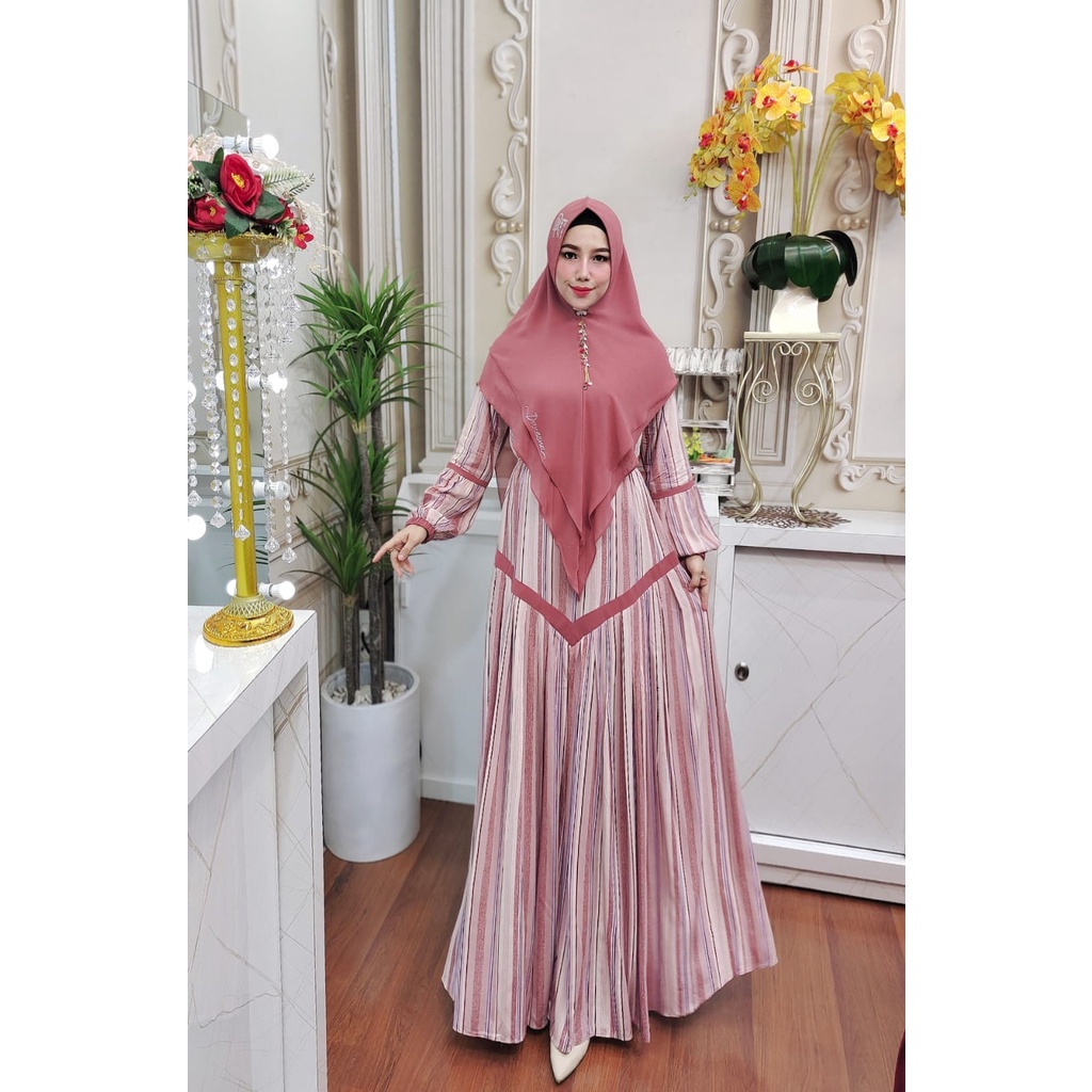 Gamis Syari Nilam Original / gamis rayon / home dress / gamis jumbo / gamis wanita / gamis set jilba