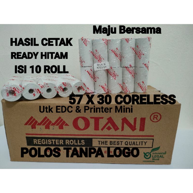 

Kertas Struk Thermal Printer Bluetooth dan EDC 57x30,1Pak isi 10Roll