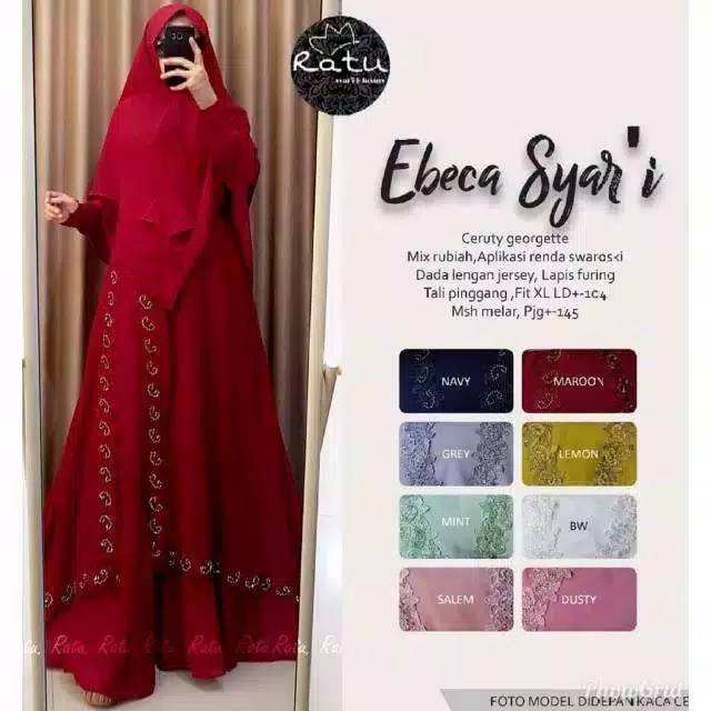EBECA SYARI SET KHIMAR ORGINAL BY RATU