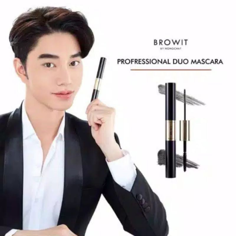 (READY) BROWIT BY NONGCHAT PROFESSIONAL DUO MASCARA ORIGINAL THAILAND