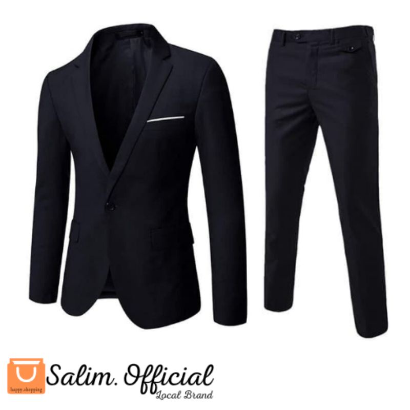 Setelan Jas Pria - Stelan Jas Pria, Setelan Jas, Setelan Blazer, Jas Pria - Slim Fit, Formal, Pengan