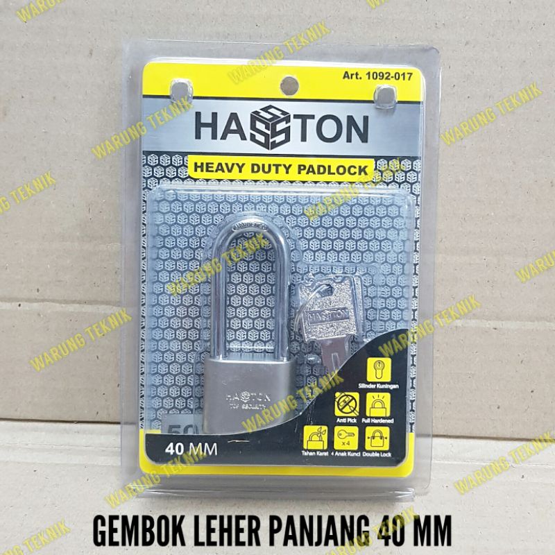 HASSTON GEMBOK SAFETY LEHER PANJANG 40 50 MM