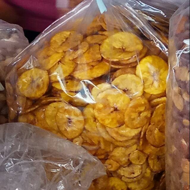 

keripik pisang netto 250gr irisan lingkaran enak renyah bergizi halal