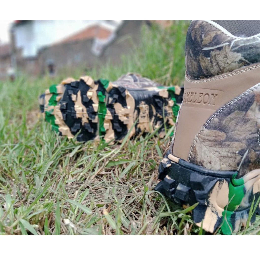 Sepatu Camo Berburu Hiking Outdoor 6inc Terlaris