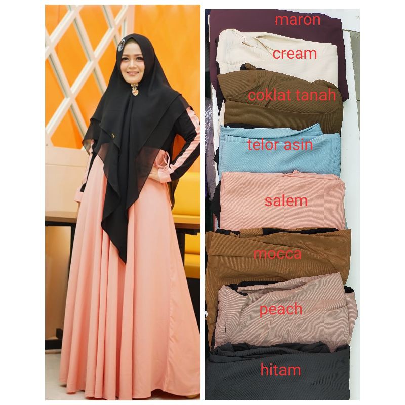 gamis nabila basic  BY AVRILIA HIJAB
