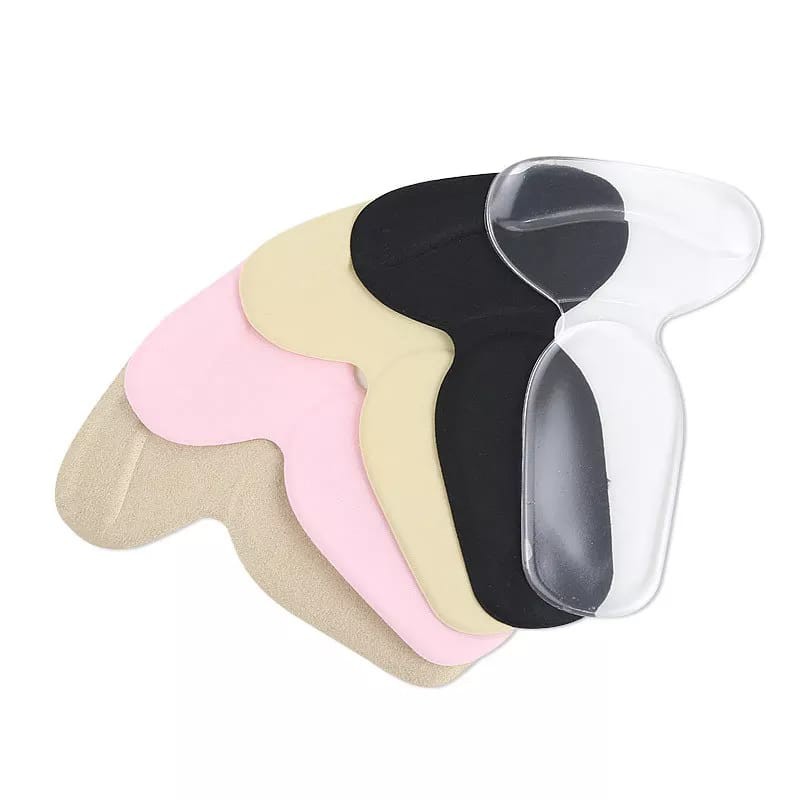 1 PasangInsole T-shape / Sol Sepatu Tumit / Insole Sepatu Pelindung Tumit / Ganjalan Sepatu Kebesaran ts01