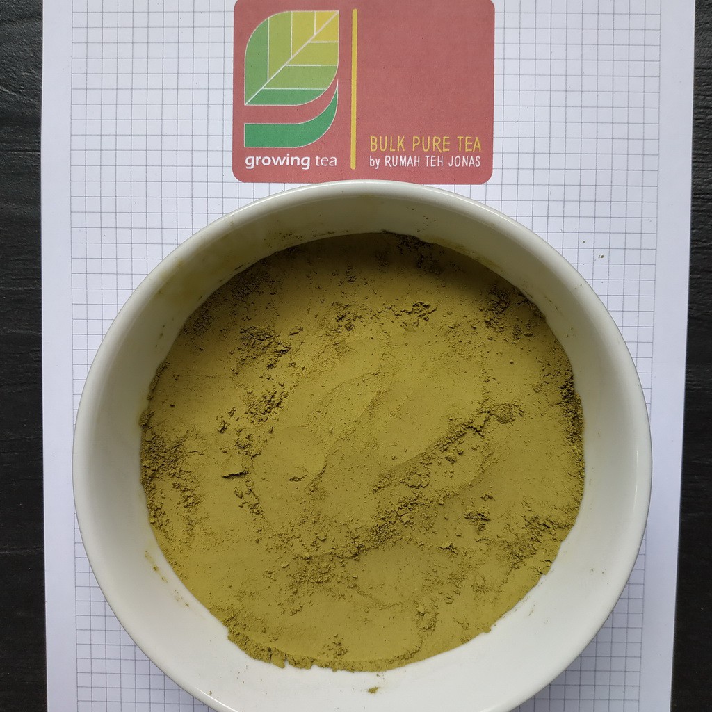 

growing pure tea MATCHA POWDER green tea teh hijau murni 100 gr curah bulk
