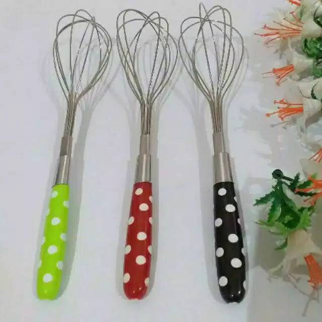 kocokan telur/whisk pokadot