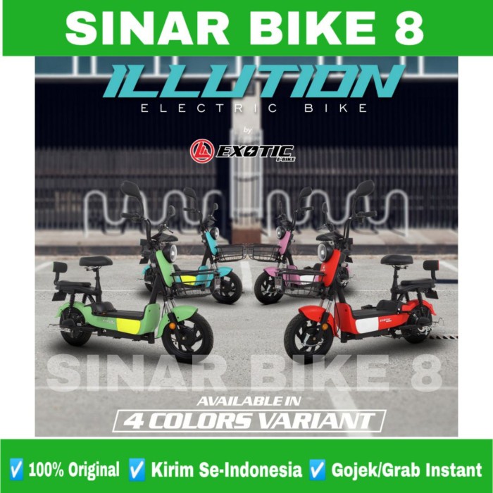 Sepeda Listrik Electric E Bike EXOTIC ILLUTION By Pacific 500 Watt