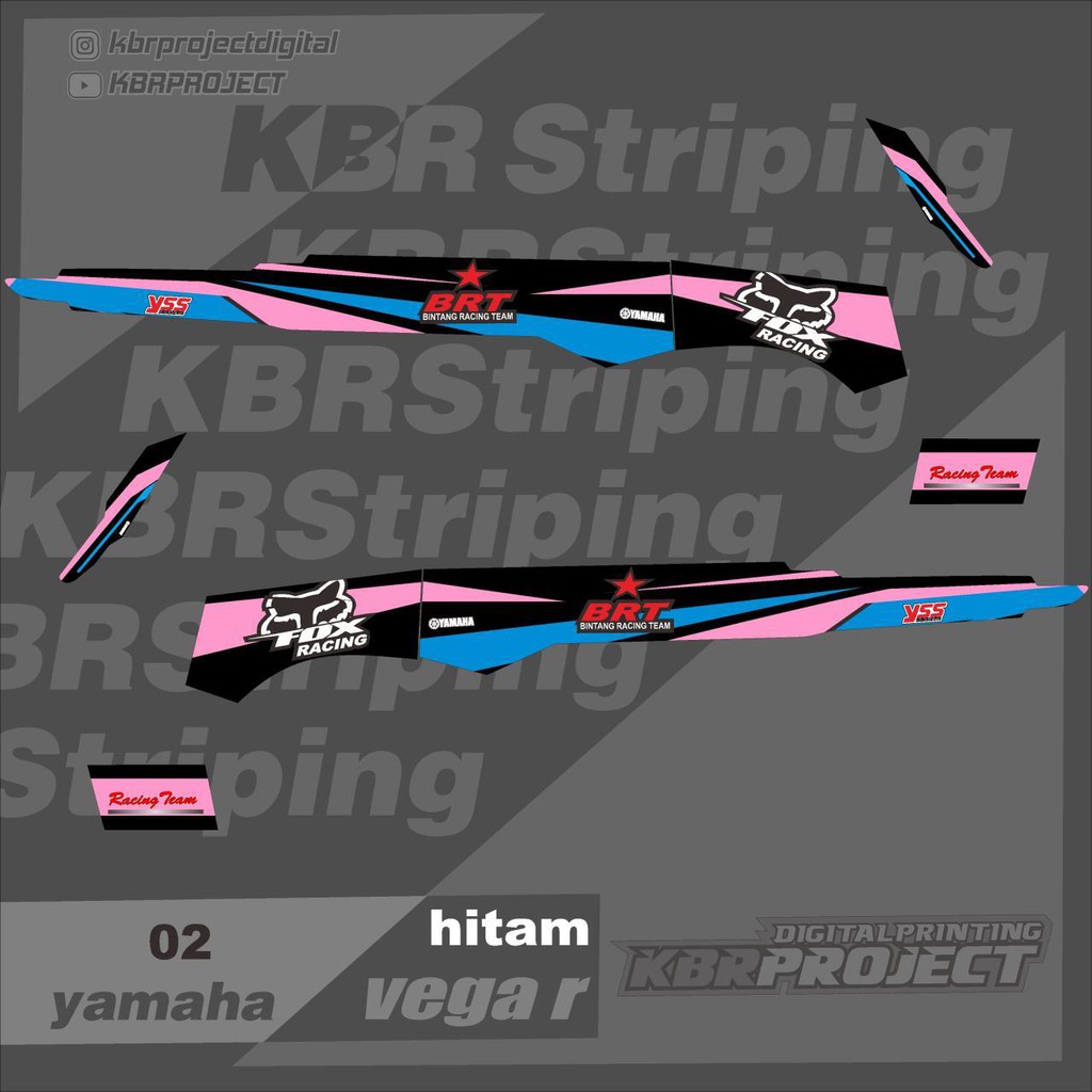 (cod) Stiker Motor vega r sticker striping list motor yamaha vega r 02 Racing vegar MOTOR VEGA R