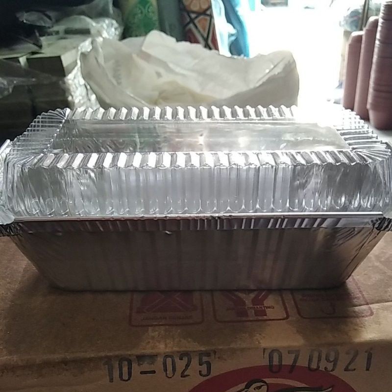 ALUMUNIUM FOIL TRAY KOTAK CUP P680 DENGAN TUTUP