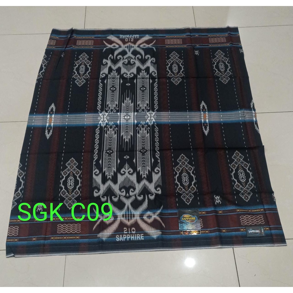 Sarung Sapphire Motif SGK Songket Gunungan Kembang