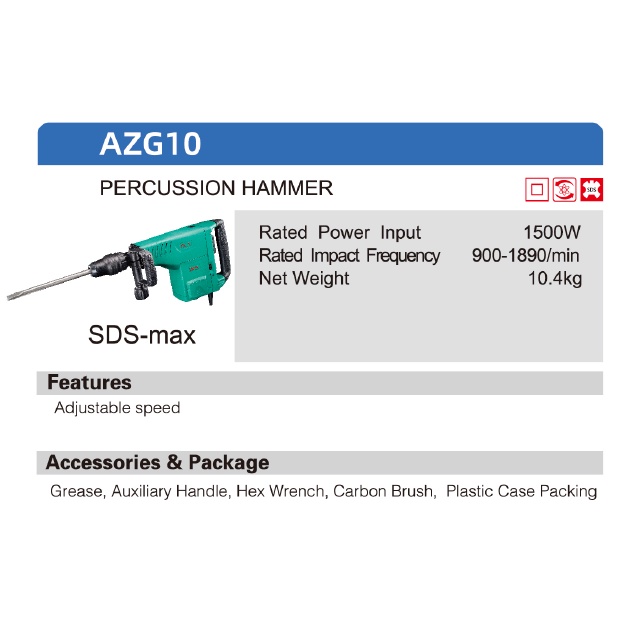 DCA Percussion Hammer AZG-10