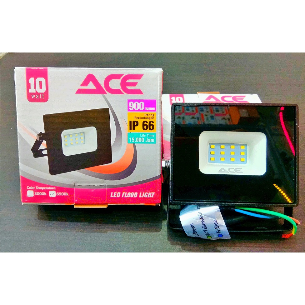 LAMPU SOROT ACE 10W PUTIH - KOP LED ACE 10W PUTIH