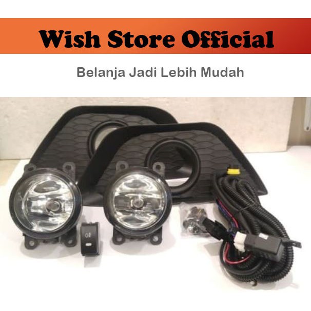 Foglamp DATSUN GO 2014 2015 2016 2017 Full Set + Cover Lampu Kabut Fog Lamp Bumper