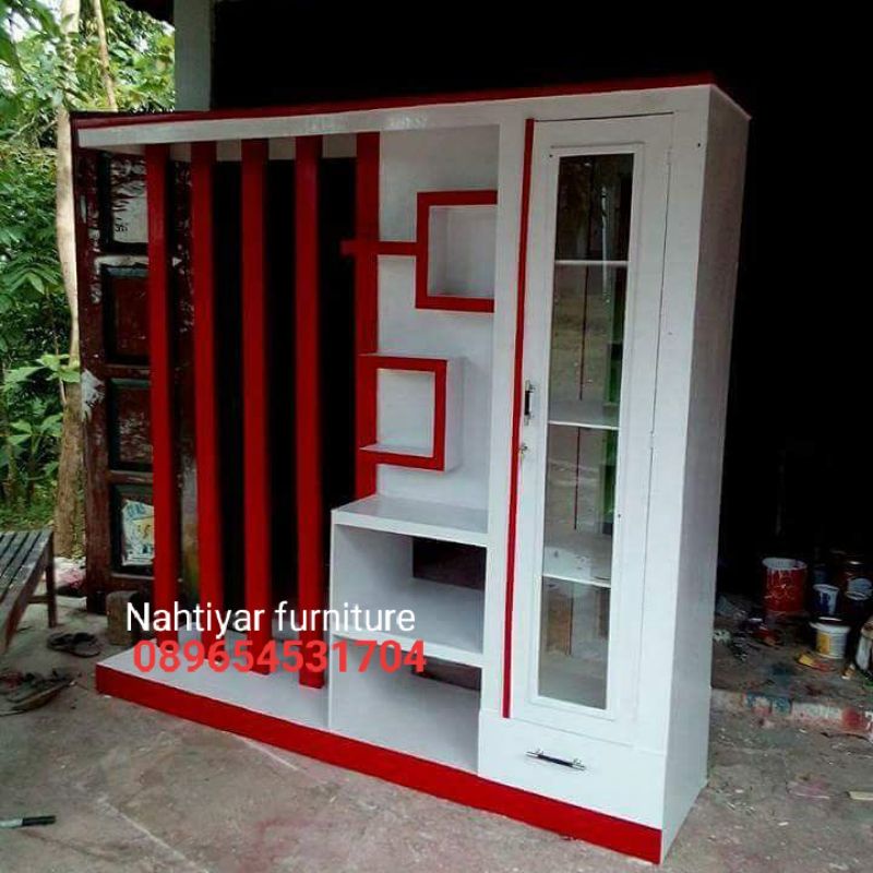 partisi kayu jati minimalis